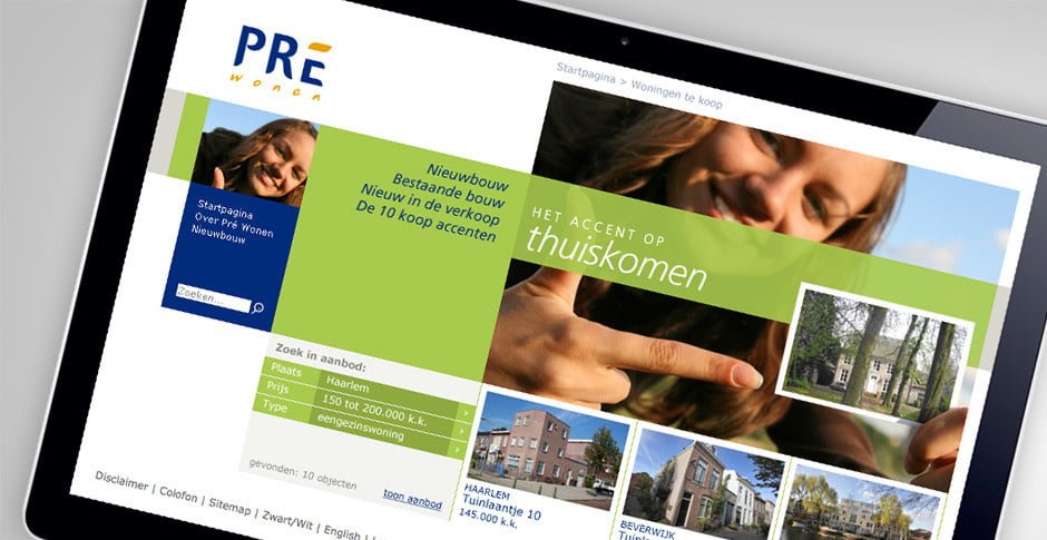 webdesign Pré Wonen