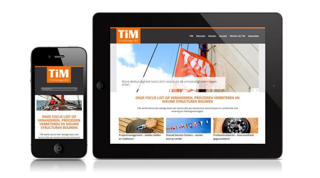 TimGroep projectmanagers wordpress website